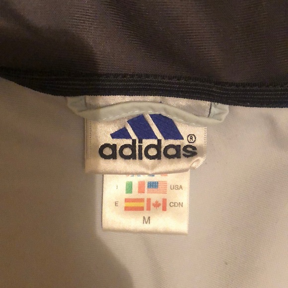 Adidas women's blue hooded zip up - Picture 3 of 4